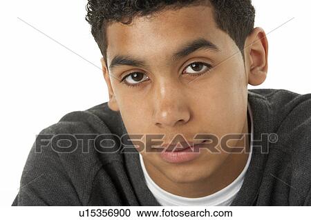 Portrait Of Thoughtful Young Boy View Large Photo Image Stock Image - Portrait Of Thoughtful Young Boy. Fotosearch
