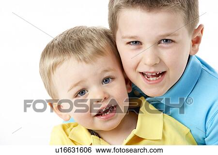 Portrait Of Two Young Boys View Large Photo Image Stock Photograph - Portrait Of Two Young Boys. Fotosearch