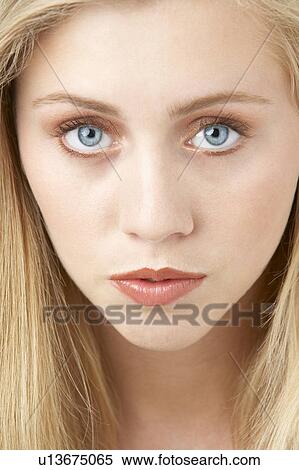 Portrait Of Young Woman Looking At Camera View Large Photo Image Stock Photography - Portrait Of Young Woman Looking At Camera. Fotosearch