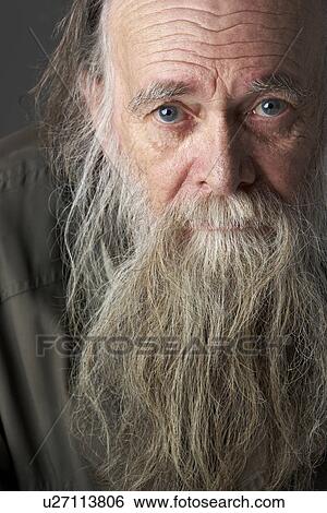 Senior Man With Long Beard View Large Photo Image Stock Photograph - Senior Man With Long Beard. Fotosearch
