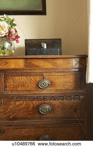 Stock Photograph - Set Of Antique Drawers. Fotosearch