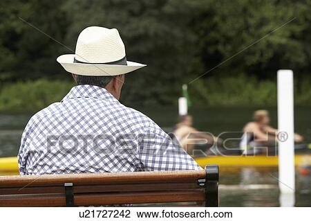 Stock Image - Spectator At Henley Regatta. Fotosearch
