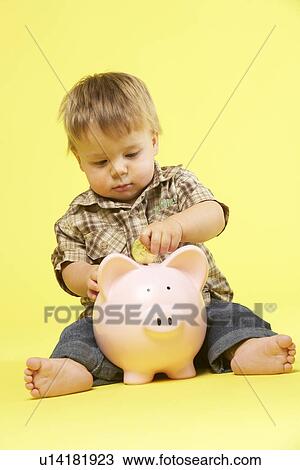 toddler boy piggy bank