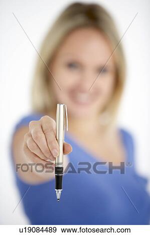 Woman Holding Diary View Large Photo Image Stock Photo - Woman Holding Diary. Fotosearch
