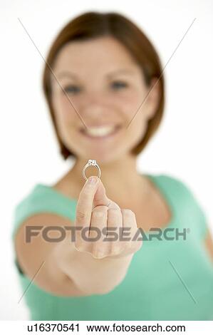 Woman Holding Engagement Ring View Large Photo Image Stock Image - Woman Holding Engagement Ring. Fotosearch