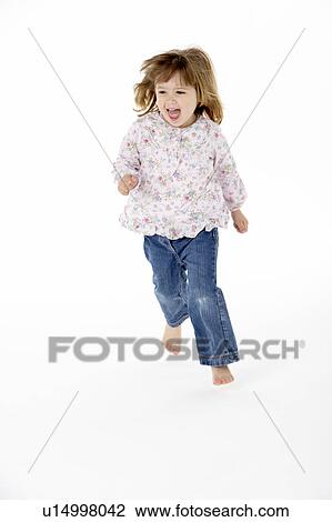 Young Girl Running In Studio View Large Photo Image Stock Image - Young Girl Running In Studio. Fotosearch