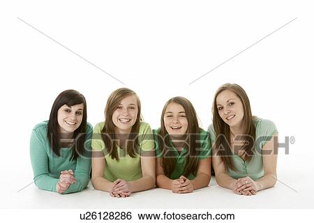 Group Of Teenage Girlfriends View Large Photo Image Stock Photograph - Group Of Teenage Girlfriends. Fotosearch