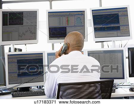 Stock Trader On The Phone View Large Photo Image Stock Image - Stock Trader On The Phone. Fotosearch