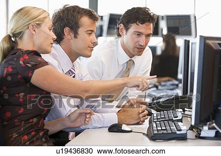 Stock Trader Team At Work View Large Photo Image Stock Image - Stock Trader Team At Work. Fotosearch