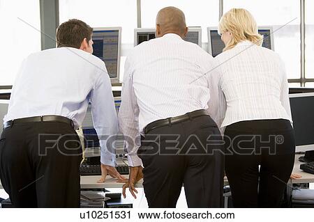 Stock Traders Viewing Monitors View Large Photo Image Stock Image - Stock Traders Viewing Monitors. Fotosearch