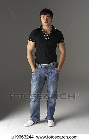 Picture - Studio Portrait Of Smiling Teenage Boy. Fotosearch