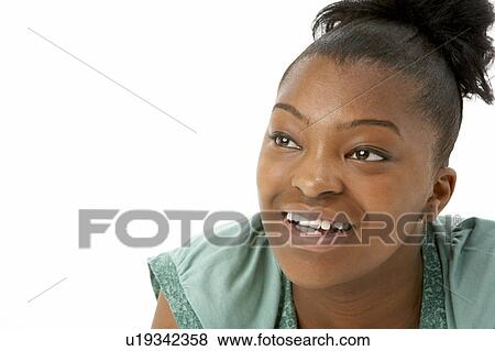 Studio Portrait Of Smiling Teenage Girl View Large Photo Image Stock Photo - Studio Portrait Of Smiling Teenage Girl. Fotosearch