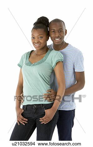 Teenage Couple In Studio View Large Photo Image Picture - Teenage Couple In Studio. Fotosearch