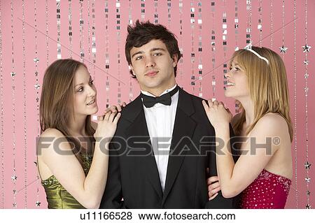 Two Teenage Girls Looking At Boy View Large Photo Image Stock Photo - Two Teenage Girls Looking At Boy. Fotosearch