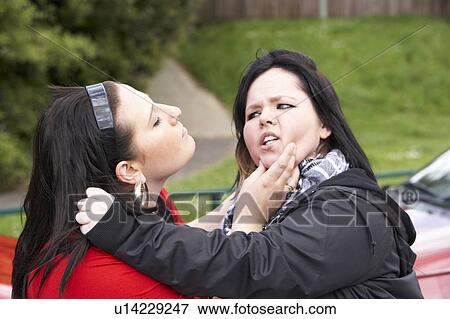 Two Young Women Fighting View Large Photo Image Stock Photo - Two Young Women Fighting. Fotosearch