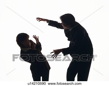 Bsinessman scaring businesswoman, Side View, Silhouette View Large Photo Image Stock Image - Bsinessman scaring businesswoman, Side View, Silhouette . Fotosearch