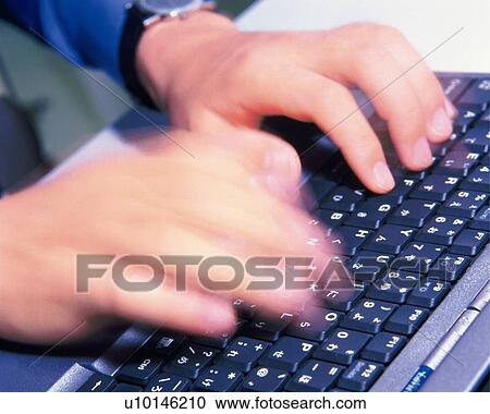 Hnds typing keyboard, High Angle View, Blurred Motion View Large Photo Image Stock Image - Hnds typing keyboard, High Angle View, Blurred Motion . Fotosearch
