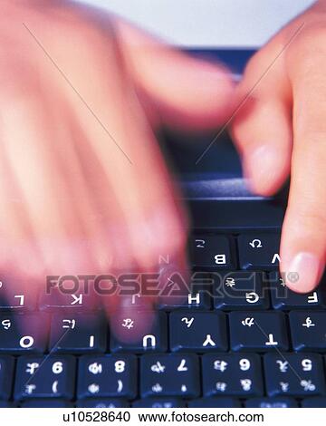 Hnds typing keyboard, High Angle View, Blurred Motion View Large Photo Image Stock Image - Hnds typing keyboard, High Angle View, Blurred Motion . Fotosearch