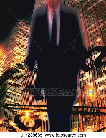 Businessman and image of building and clock, CG, composition, blurred motion, long exposure View Large Photo Image Stock Photography - Businessman and image of building and clock, CG, composition, blurred motion, long exposure. Fotosearch