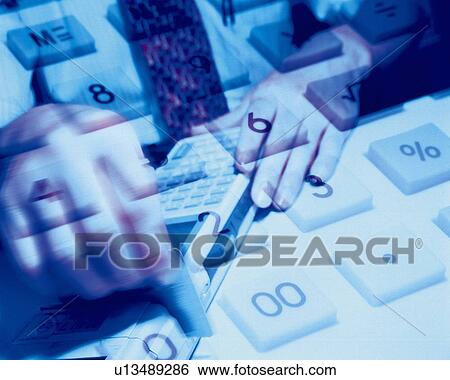 Businessman swiping card through card reader and image of calculator, CG, composition, close up, toned image View Large Photo Image Stock Photograph - Businessman swiping card through card reader and image of calculator, CG, composition, close up, toned image. Fotosearch