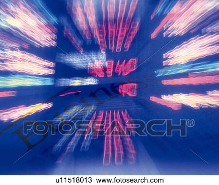 Flashing digital displays, CG, composition, blurred motion, long exposure View Large Photo Image Stock Image - Flashing digital displays, CG, composition, blurred motion, long exposure. Fotosearch