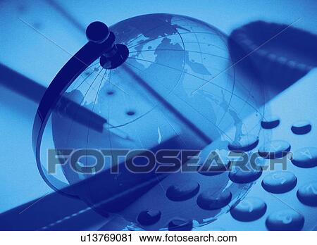 Stationeries with image of globe, CG, composition, toned image View Large Photo Image Stock Image - Stationeries with image of globe, CG, composition, toned image. Fotosearch