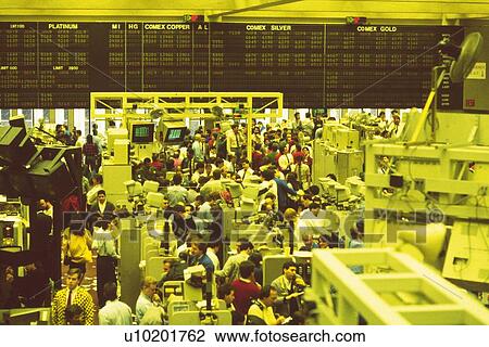 Scene in the stock exchange, High Angle View, New York, United States of America View Large Photo Image Stock Image - Scene in the stock exchange, High Angle View, New York, United States of America. Fotosearch