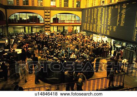 Scene in the stock exchange, High Angle View, Milan, Italy View Large Photo Image Stock Photo - Scene in the stock exchange, High Angle View, Milan, Italy. Fotosearch