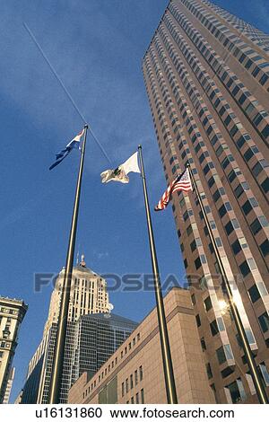 Stock Image - The stock exchange building, Chicago, United States of America. Fotosearch