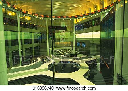 Stock Image - The stock exchange, High Angle View, Tokyo, Japan. Fotosearch
