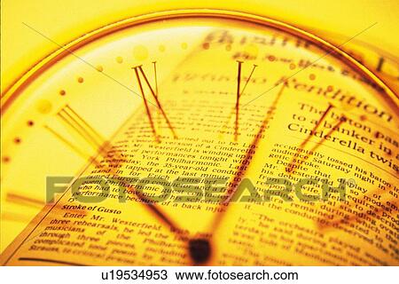 Clock and newspaper, CG, composition, toned image View Large Photo Image Stock Image - Clock and newspaper, CG, composition, toned image. Fotosearch