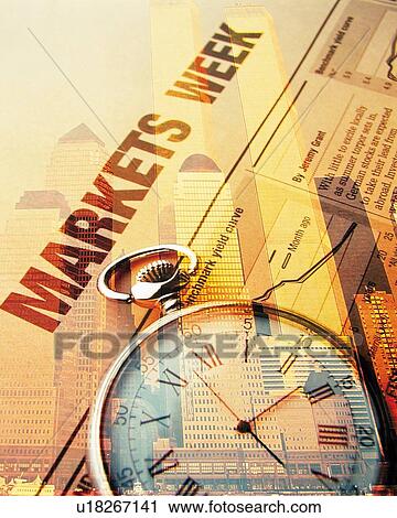 Clock on newspaper with image of high-rise buildings in New York City, NY, USA, CG, composition View Large Photo Image Stock Image - Clock on newspaper with image of high-rise buildings in New York City, NY, USA, CG, composition. Fotosearch