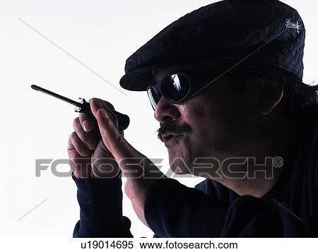 Stock Photography - Burglar breaking in, Close Up. Fotosearch