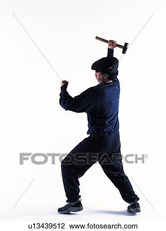 Burglar breaking in, Side View View Large Photo Image Stock Image - Burglar breaking in, Side View. Fotosearch