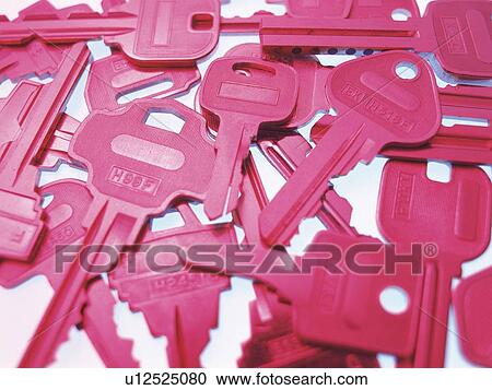 Stock Image - Colored keys, Close Up. Fotosearch