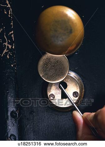 Stock Photograph - Hand breaking in, Close Up. Fotosearch