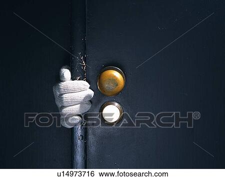 Stock Photograph - Hand breaking in, Front View. Fotosearch