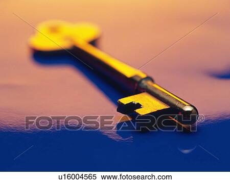 Stock Photography - Key, High Angle View, Close Up, Pin Focus. Fotosearch