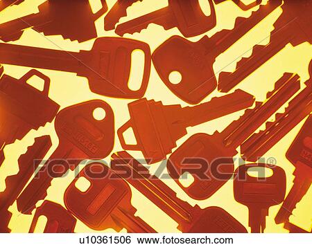 Keys, Silhouette, Toned Image View Large Photo Image Stock Photograph - Keys, Silhouette, Toned Image. Fotosearch