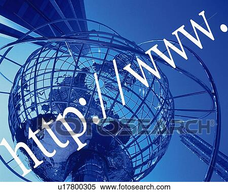Big globe in front of high-rise building, with image of web address, CG, composition, low angle view, close up, toned image View Large Photo Image Stock Photography - Big globe in front of high-rise building, with image of web address, CG, composition, low angle view, close up, toned image. Fotosearch