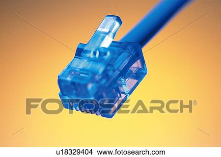 Picture - Computer cable, close up, CG, composition. Fotosearch