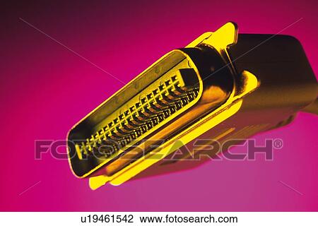 Stock Image - Computer cable, close up, CG, composition. Fotosearch
