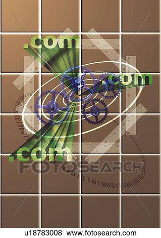 Gear wheels with Image of '. com', CG, composition View Large Photo Image Stock Photo - Gear wheels with Image of '. com', CG, composition. Fotosearch
