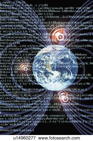 the Earth and computer language, CG, composition View Large Photo Image Stock Photo - the Earth and computer language, CG, composition. Fotosearch