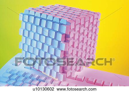 Stock Image - Art Object made of Keyboard, Close Up. Fotosearch
