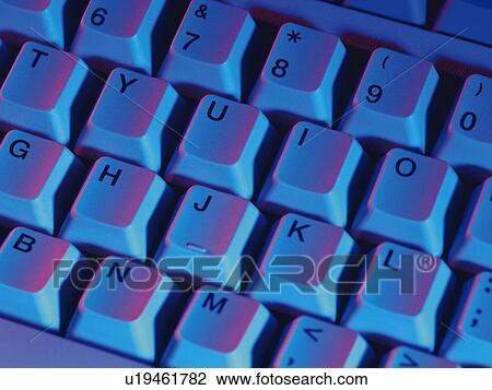 Stock Image - Keyboard, Close Up, Toned Image. Fotosearch