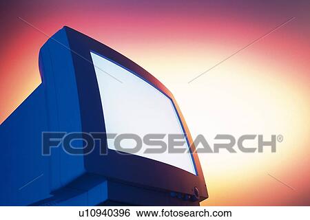 Stock Photograph - Personal Computer, Low Angle View. Fotosearch