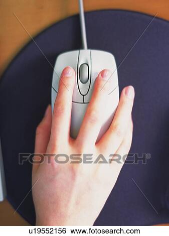 Using the Mouse, High Angle View View Large Photo Image Stock Photograph - Using the Mouse, High Angle View. Fotosearch