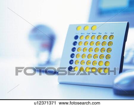 Stock Image - Calendar, Pin Focus, Toned Image. Fotosearch