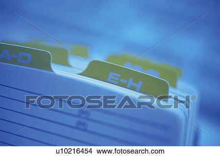 Picture - Index cards, Pin Focus, Toned Image. Fotosearch